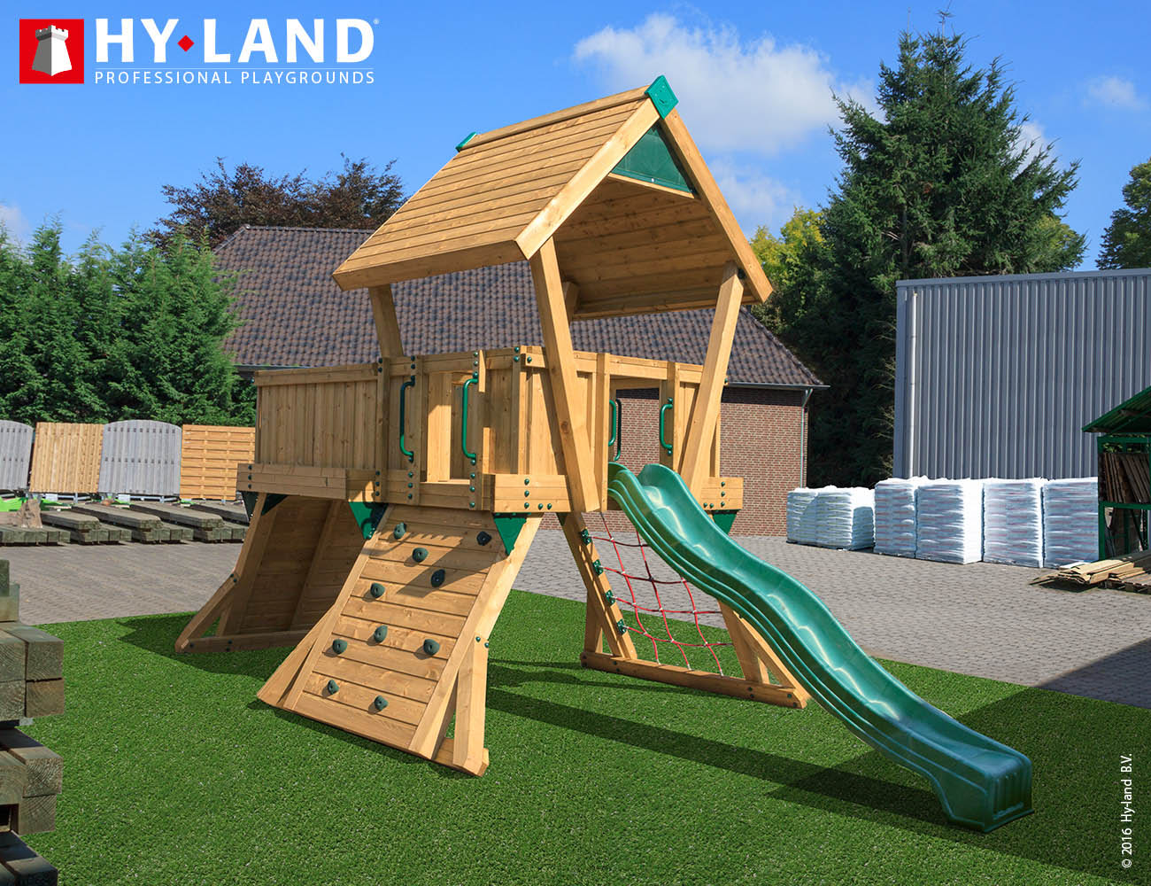 Spielturm Hy-Land Q3 in Douglasie