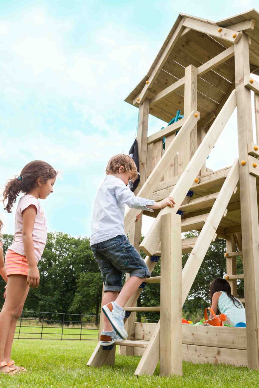 Spielturm Anbau Treppe @steps von Blue Rabbit in Douglasie natur