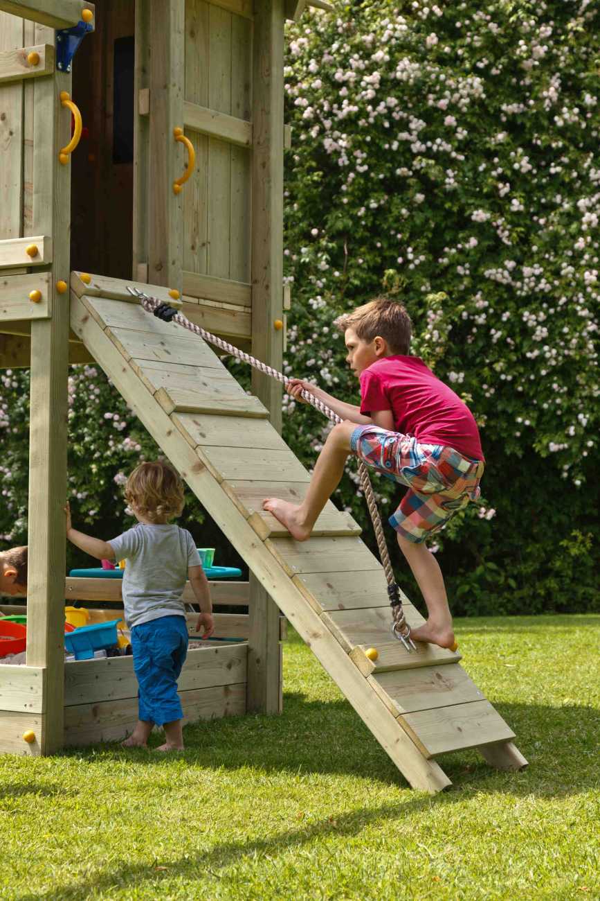 Kletterwand Spielturm @ramp von Blue Rabbit in Douglasie natur