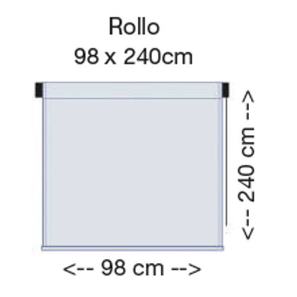 Nesling Rollo 98 cm Außenrollo, Sonnenschutz, Sichtschutz, Balkonrollo