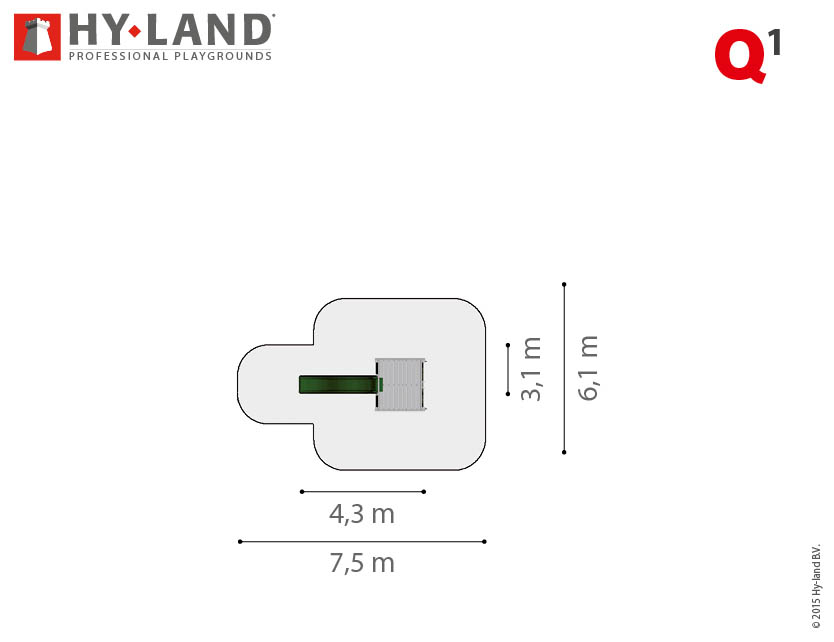 Spielturm Hy-Land Q1 in Douglasie