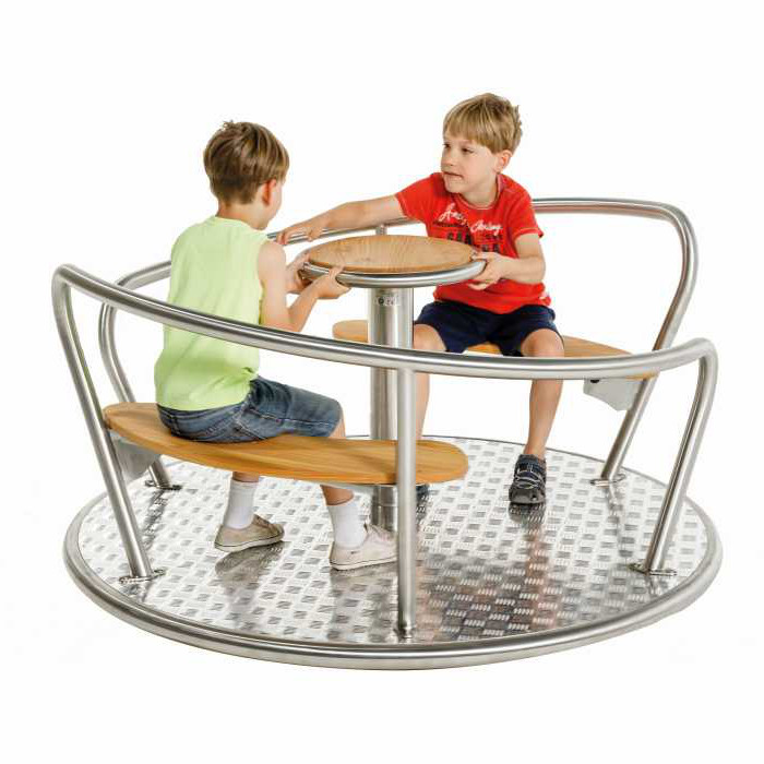 Karussell, Sitzkarussell, mit Edelstahl Rahmen, Kinder Spielplatz, Kinder Karussell