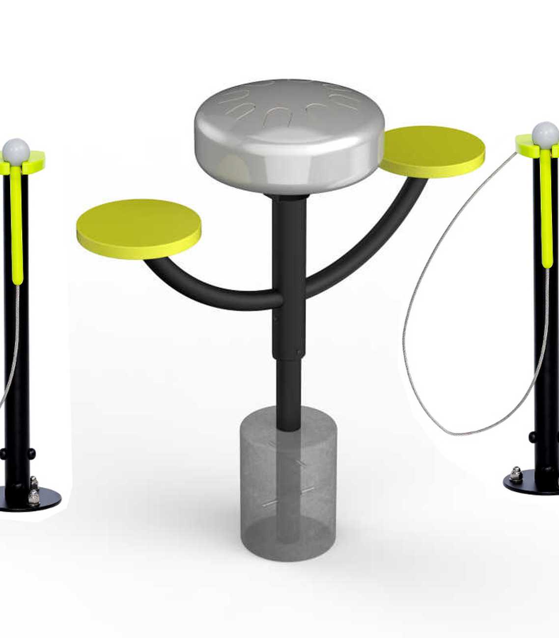 Outdoor Musikinstrument Handpan Duett für Spielplätze, Parks und Gärten
