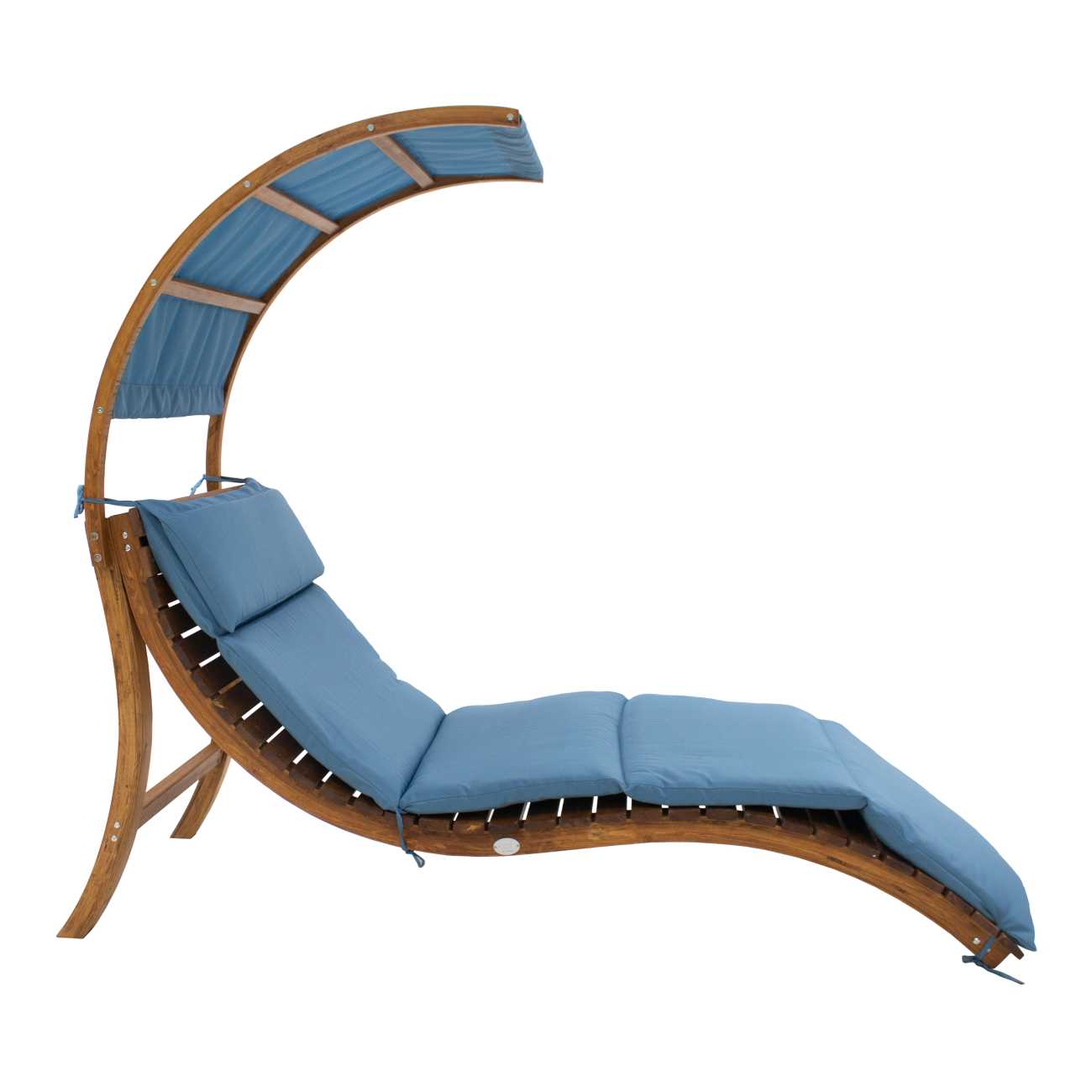 Sonnenliege Salina, Outdoor Lounger, mit gebogenem Sonnenschutz