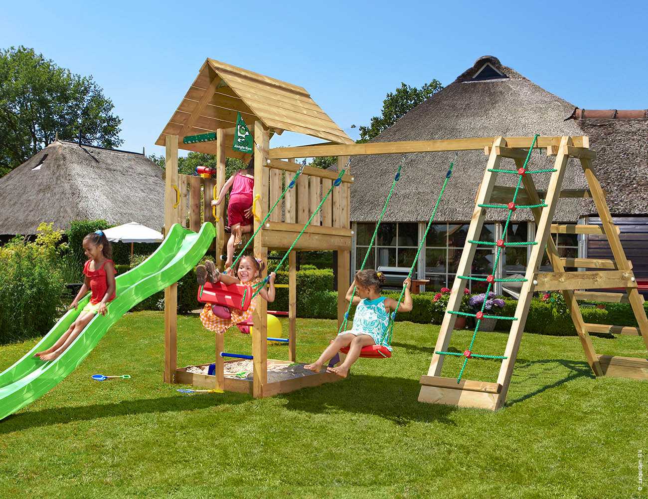 Jungle Gym Climb-Modul in Douglasie natur, für Kinder Spieltürme