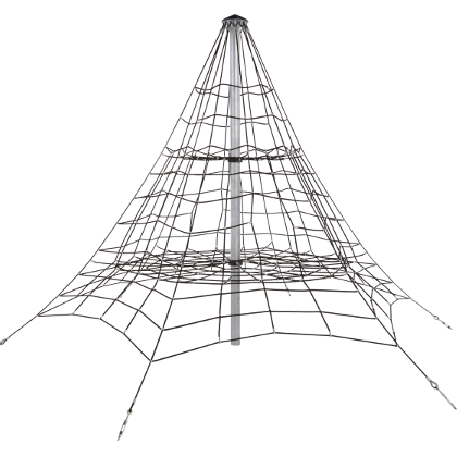 Klettergerüst, Kletternetz, 4,5 m hoch Spielplatz Kletterpyramide