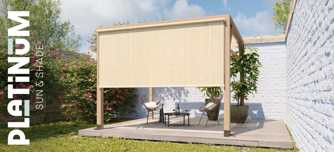 Rollo 296 cm Außenrollo Coolfit Anthrazit von Platinum Nesling