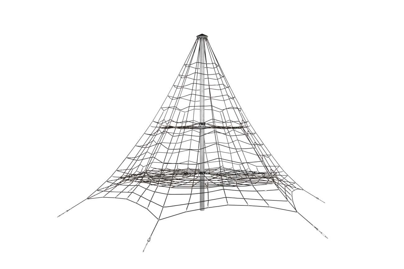 Klettergerüst, Kletternetz, 5,50 m hoch Spielplatz Kletterpyramide