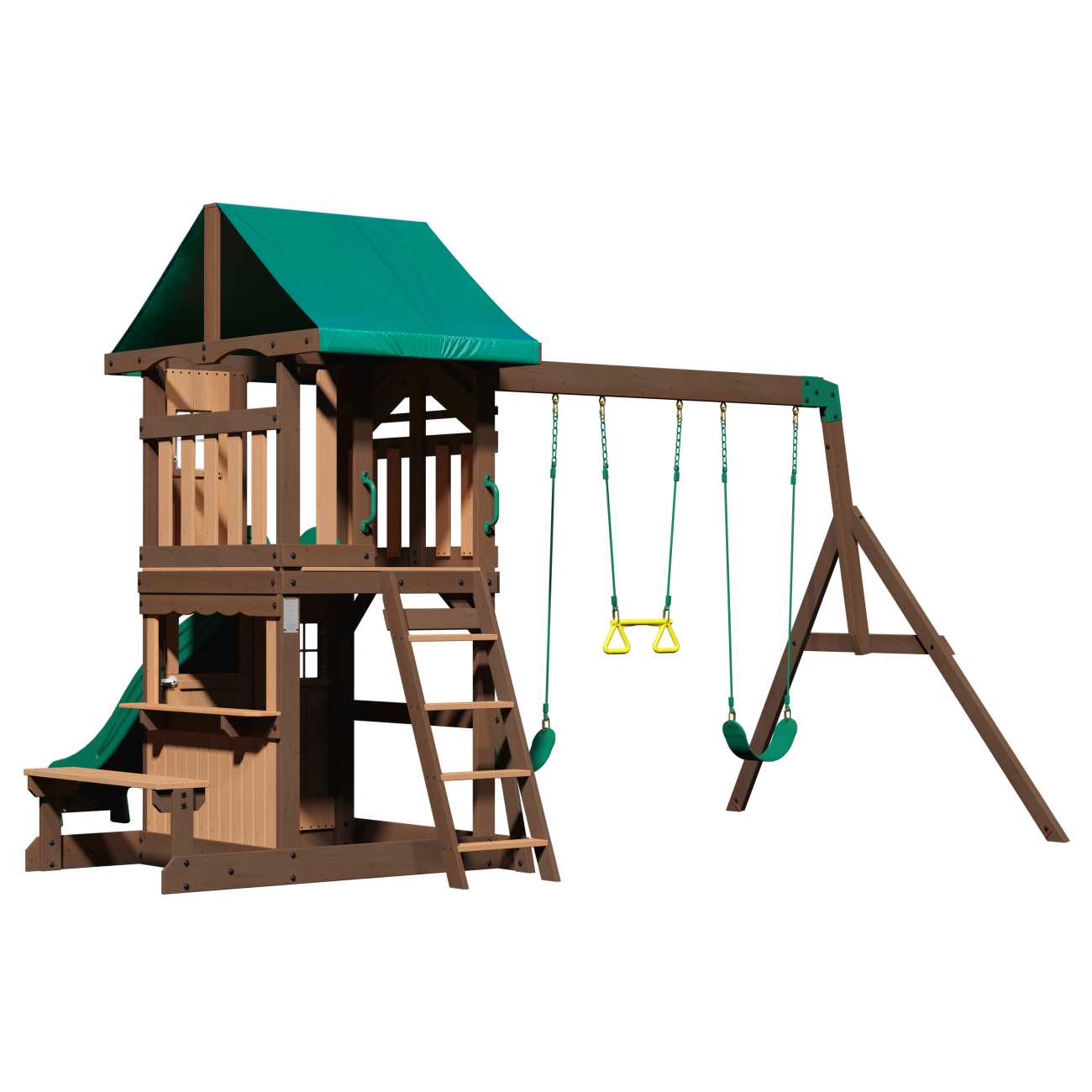 Backyard Spielturm Lakewood, Spielturm mit Schaukel für Kinder im Garten