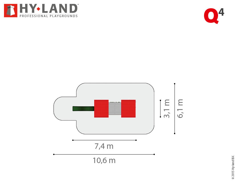 Spielturm Hy-Land Q4 in Douglasie