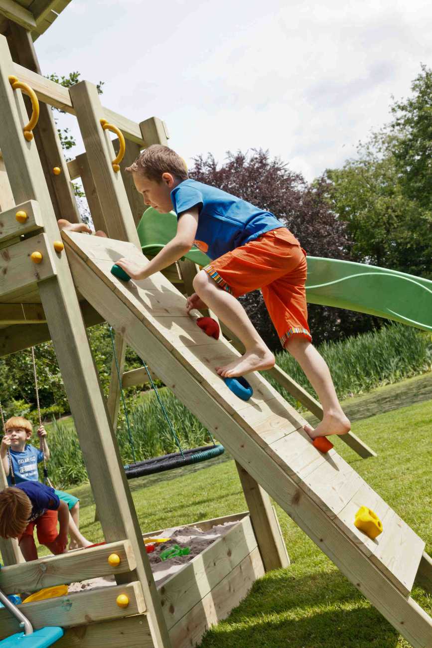 Kletterwand Spielturm @wall von Blue Rabbit in Douglasie natur