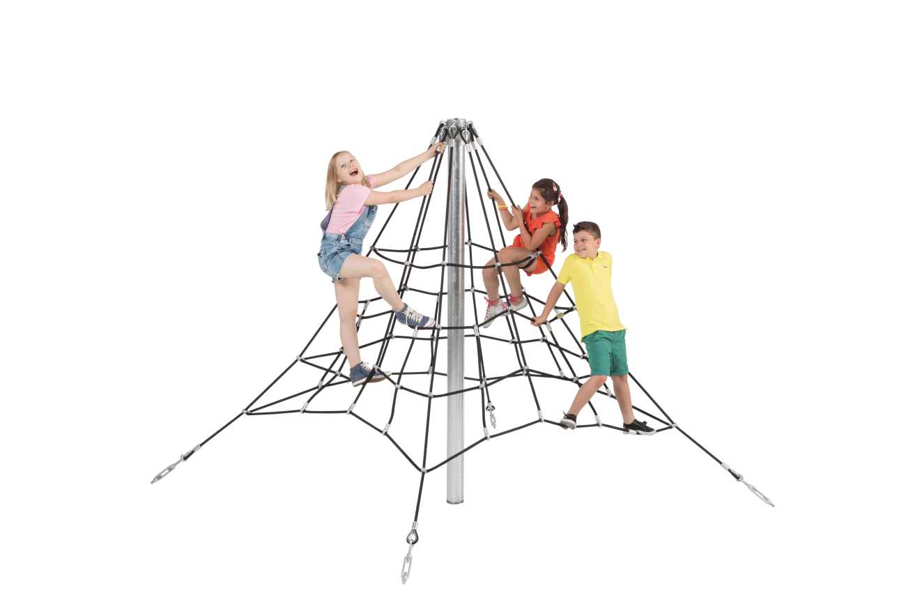 Kletterpyramide, Kletternetz, 2,0 m, Klettergerüst, Kinder Spielplatz