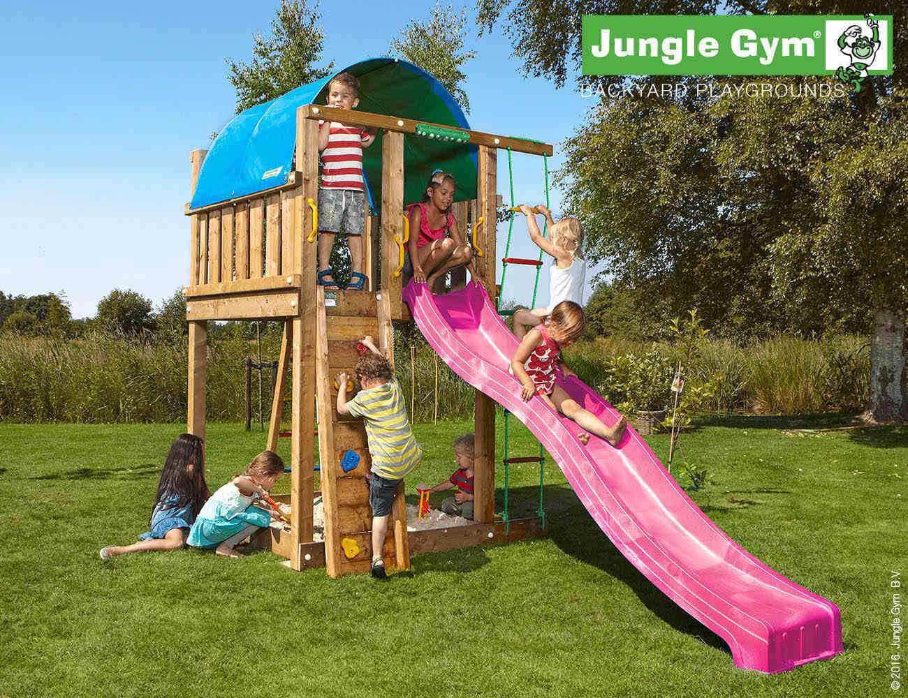 Spielturm Jungle Gym Villa in Douglasie