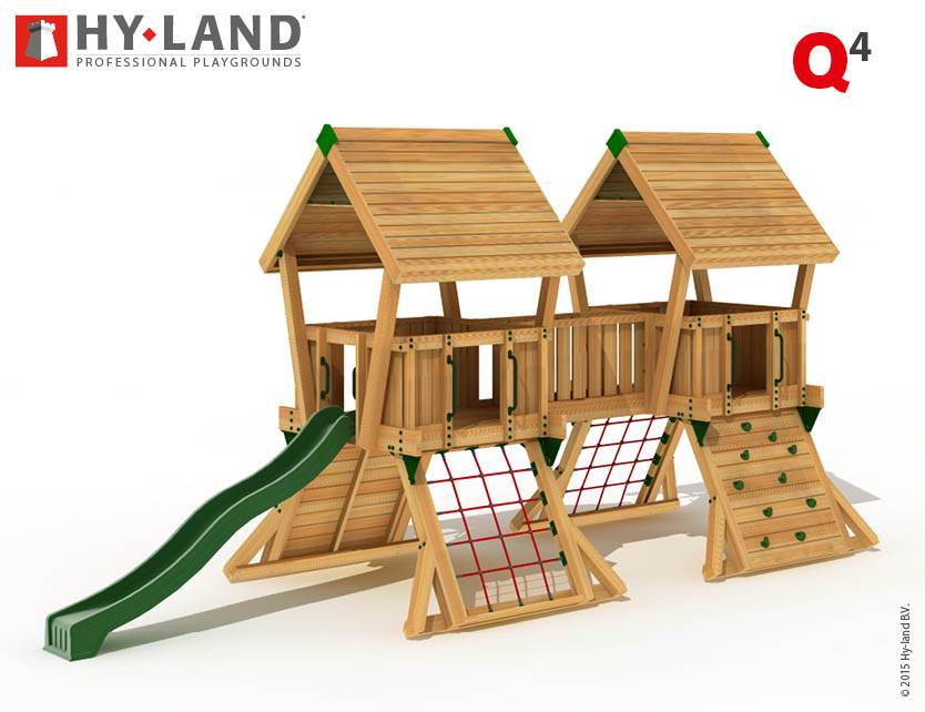 Spielturm Hy-Land Q4 in Douglasie