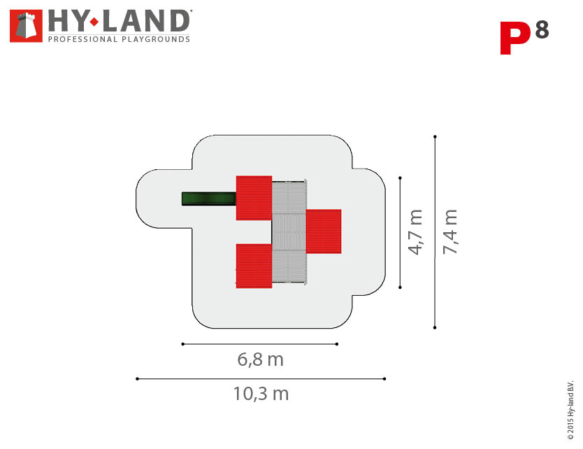 Spielturm Hy-Land P8 in Douglasie