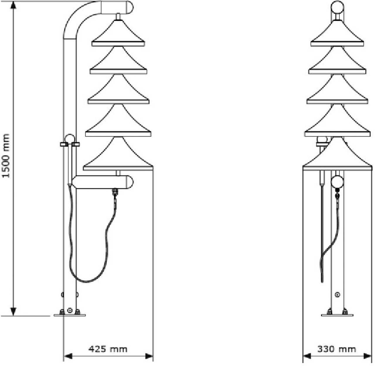 Outdoor Glockenspiel Monk für Spielplätze, Parkanlagen und Gärten