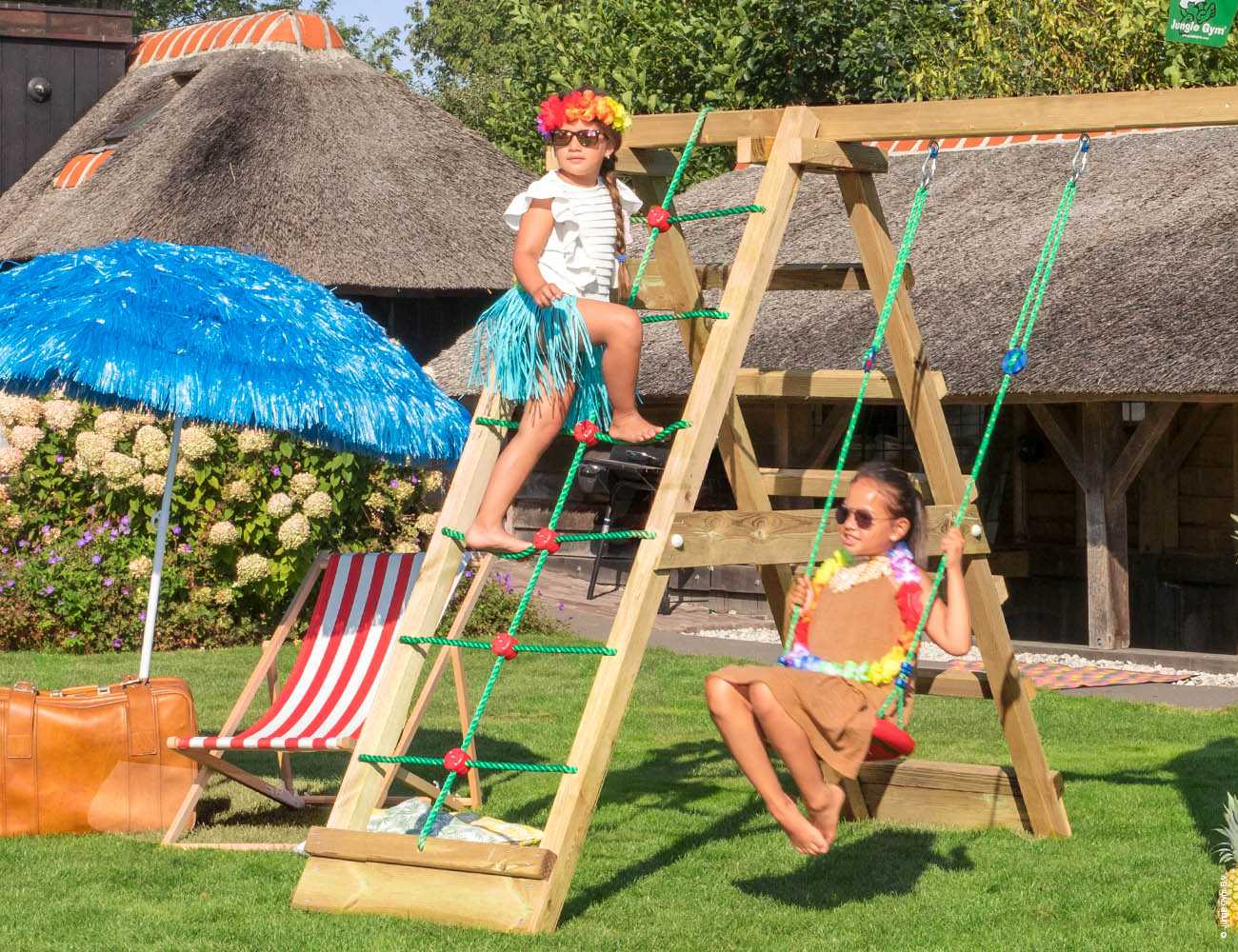 Jungle Gym Climb-Modul in Douglasie natur, für Kinder Spieltürme