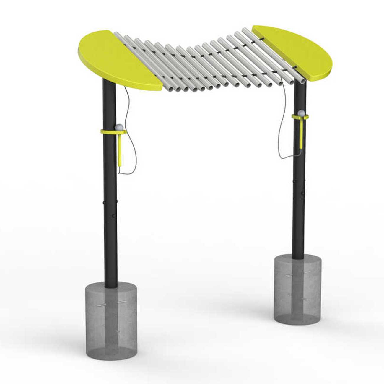 Merimba Calypso, Outdoor Musikinstrument, für Spielplätze und Parkanlagen
