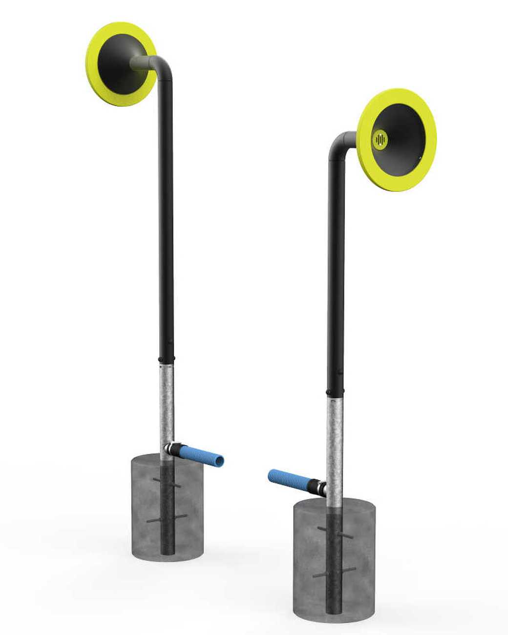 Resonanzröhren Echo II für Kinderspielplätze, Schulen, Kindergärten und Parkanlagen