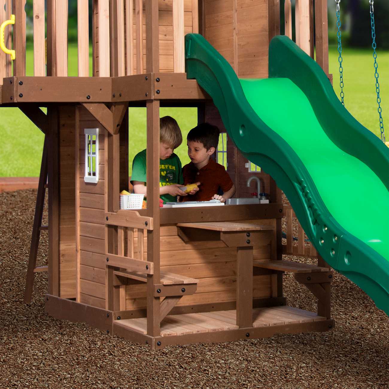 Backyard Spielturm Mount Triumph für Kinder, spielen im Garten