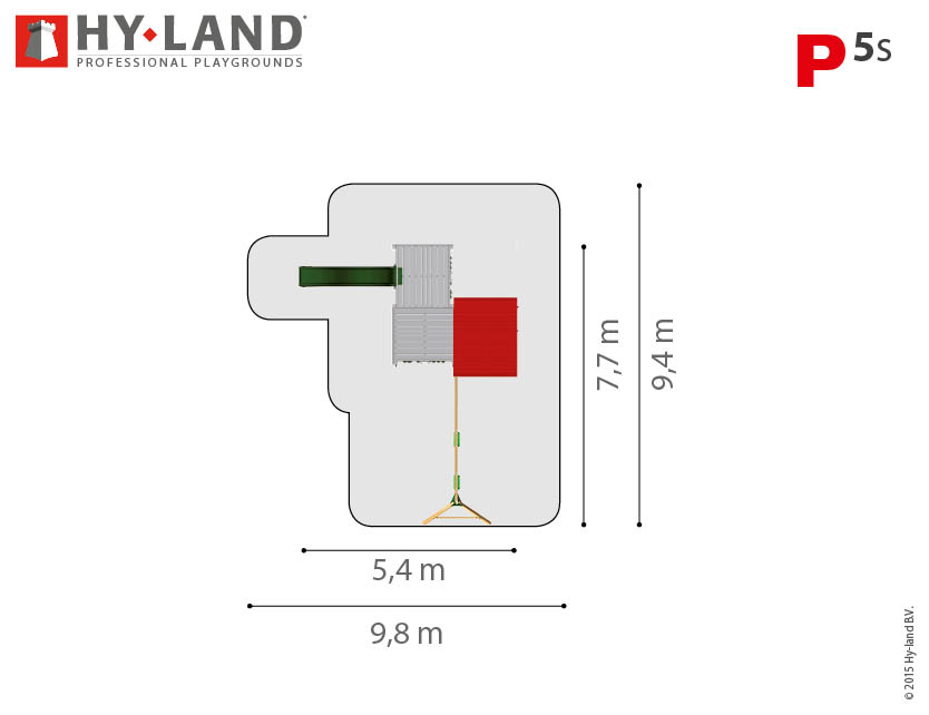 Spielturm Hy-Land P5-S in Douglasie