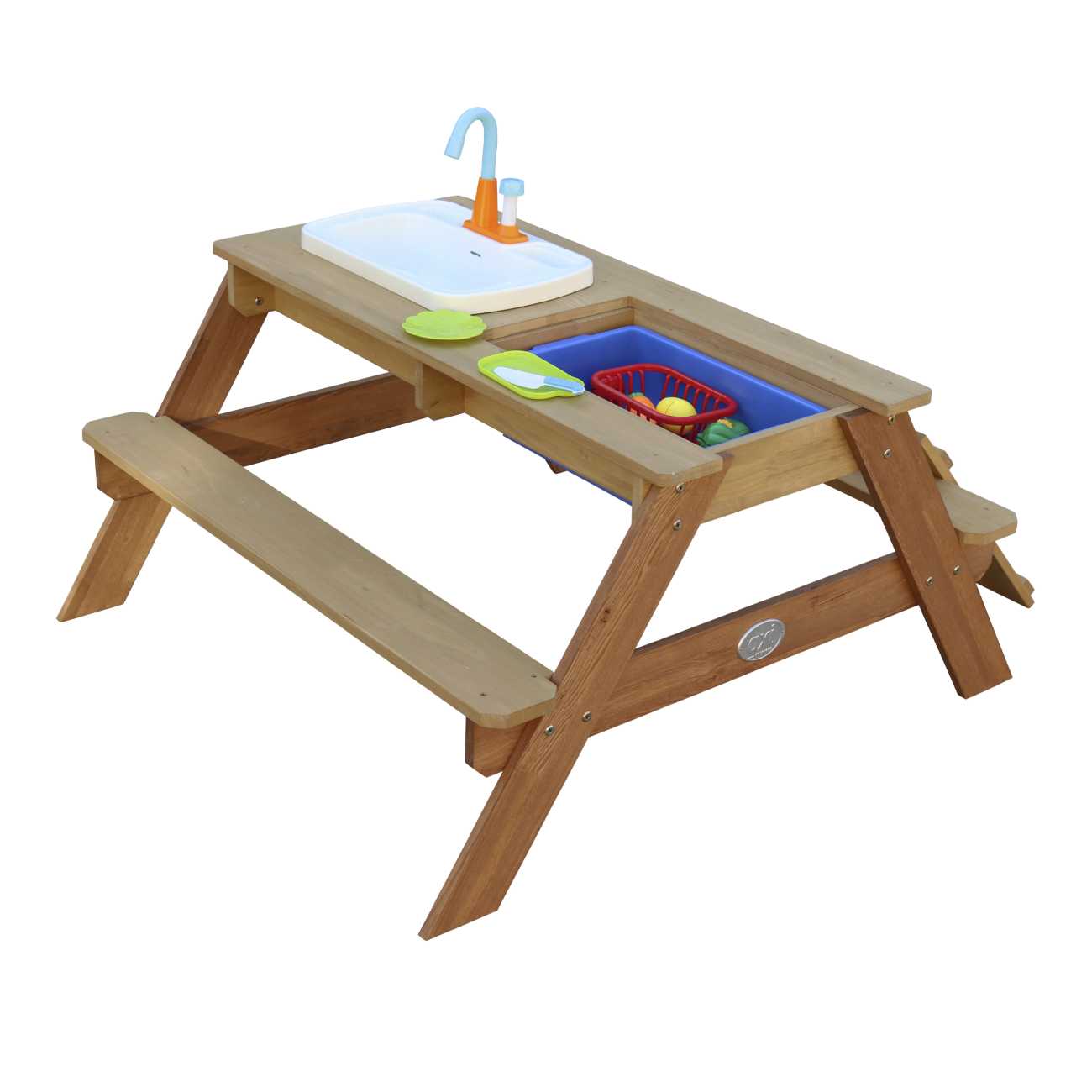 Picnic Tisch Emily mit Spielküche und Wasser-Sand-Beckenv
