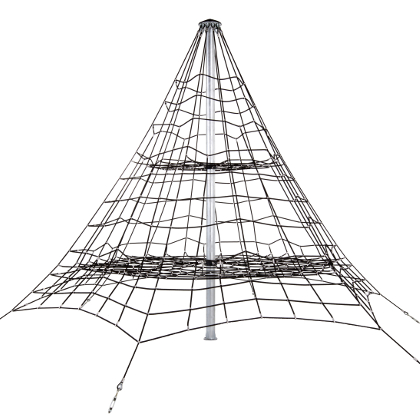 Klettergerüst Kletternetz, 5,0 m hoch Spielplatz Kletterpyramide