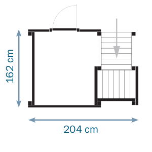 Grundriss Spielturm Lookout