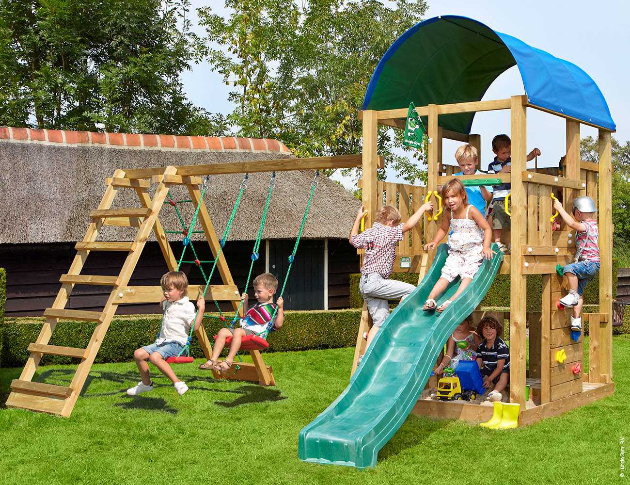 Jungle Gym Climb-Modul in Douglasie natur, für Kinder Spieltürme