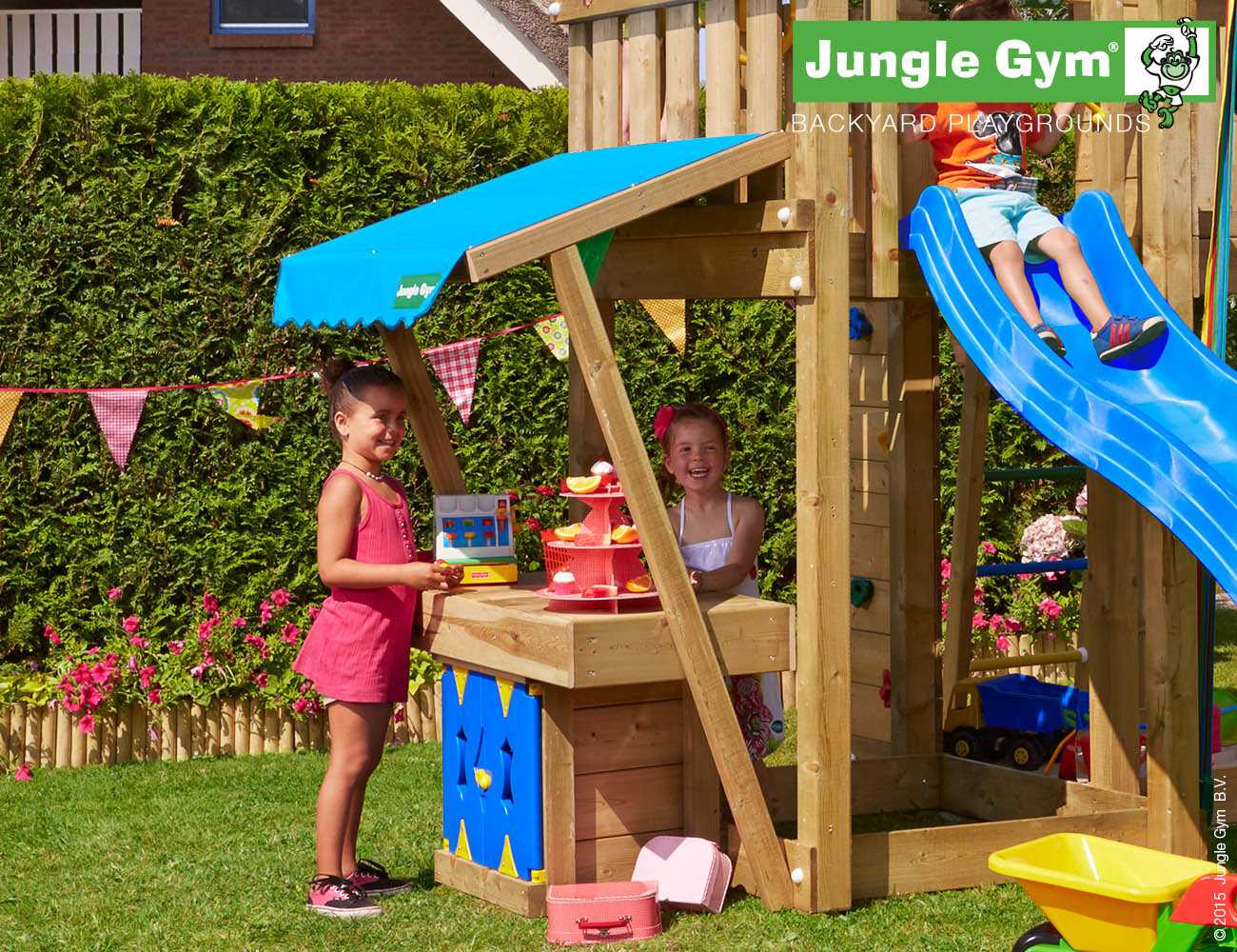 Jungle Gym Markt Modul in Douglasie natur