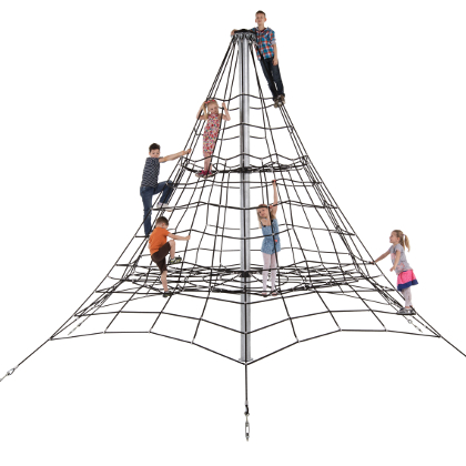 Klettergerüst, Kletternetz, 4,5 m hoch Spielplatz Kletterpyramide