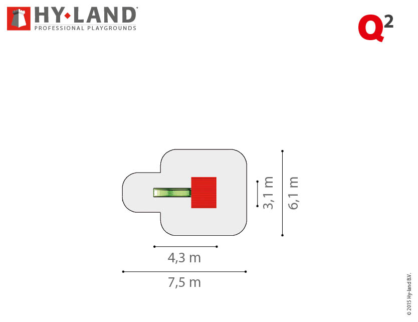 Spielturm Hy-Land Q2 in Douglasie