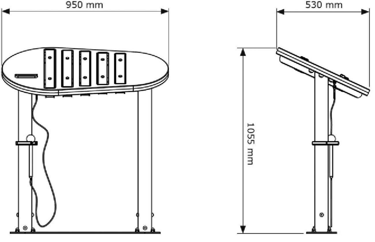 Outdoor Musikinstrument, Xylophon Echo Piano für Spielplätze und Parks