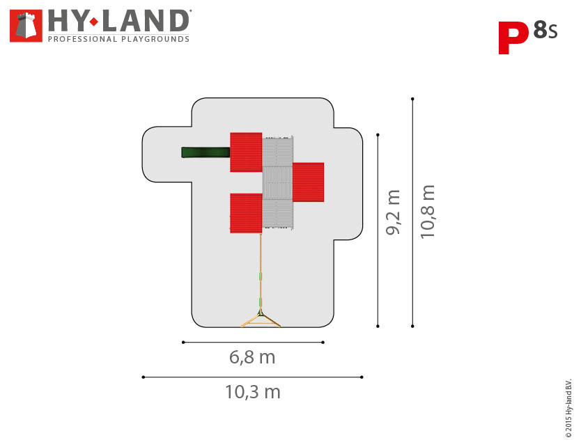 Spielturm Hy-Land P8-S in Douglasie