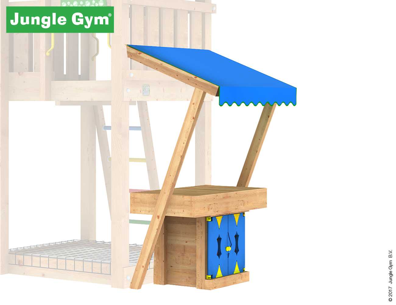 Jungle Gym Markt Modul in Douglasie natur