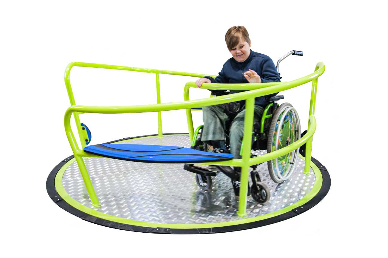 Inklusivion Karussell Helica, barrierefrei, Rollstuhl geeignet