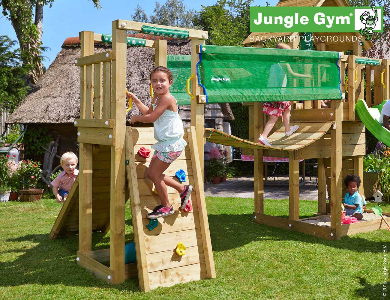 Jungle Gym Bridge-Modul in Douglasie natur