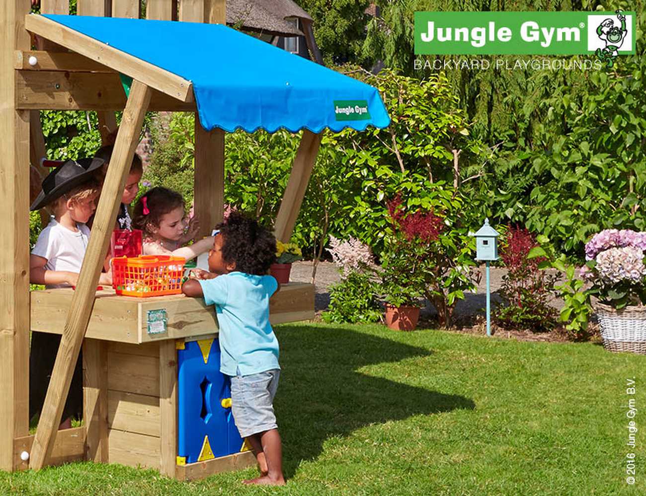 Jungle Gym Markt Modul in Douglasie natur