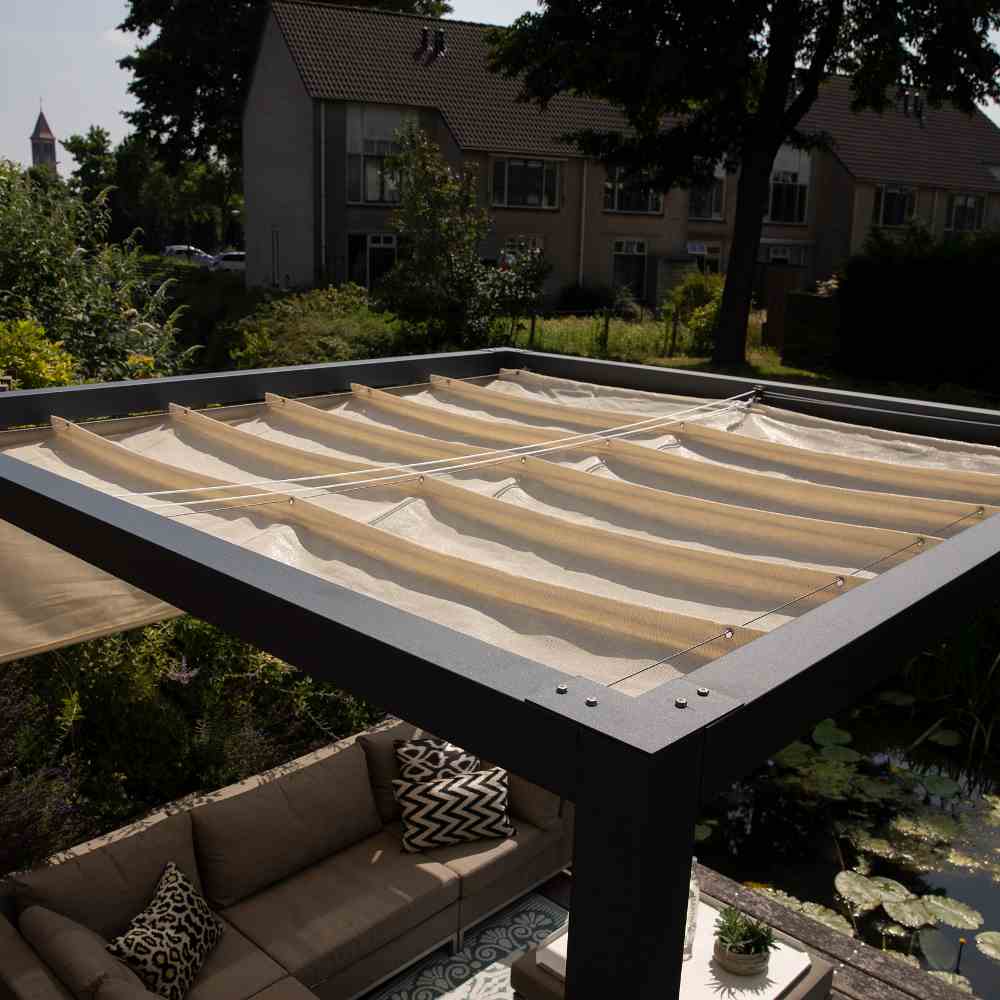 Coolfit Faltsonnensegel von Nesling 290 x 500 cm, Sonnensegel, verstellbar, Sonnenschutz