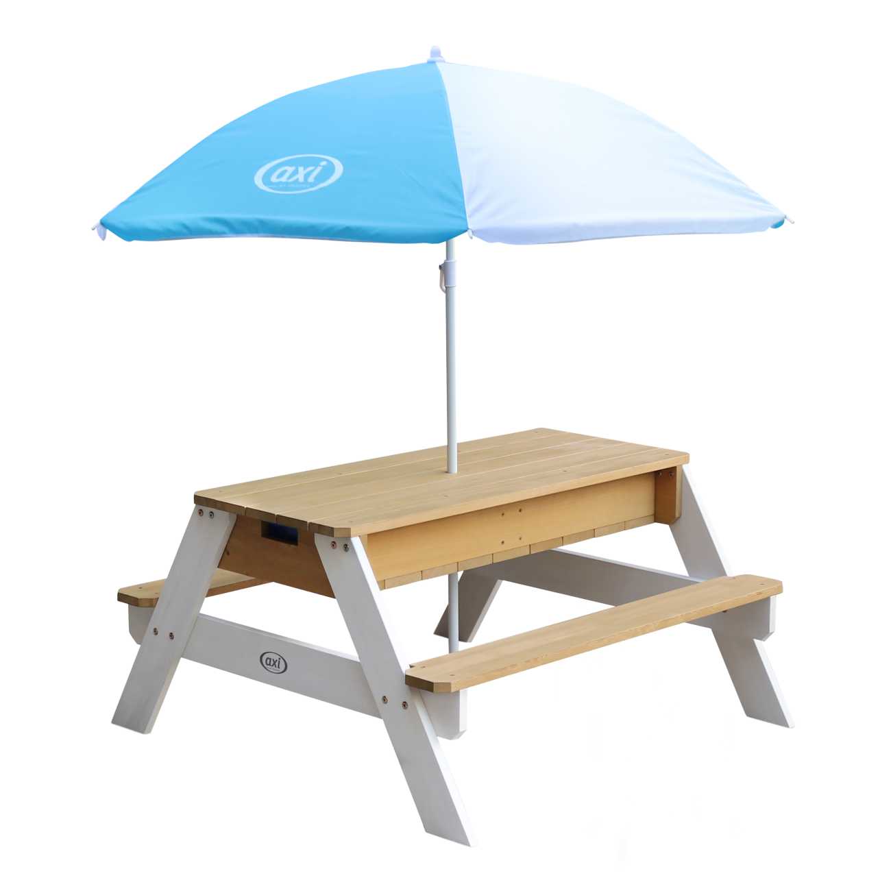 Nick Picnic-Tisch Sand & Wasser mit Sonnenschirm für Kinder