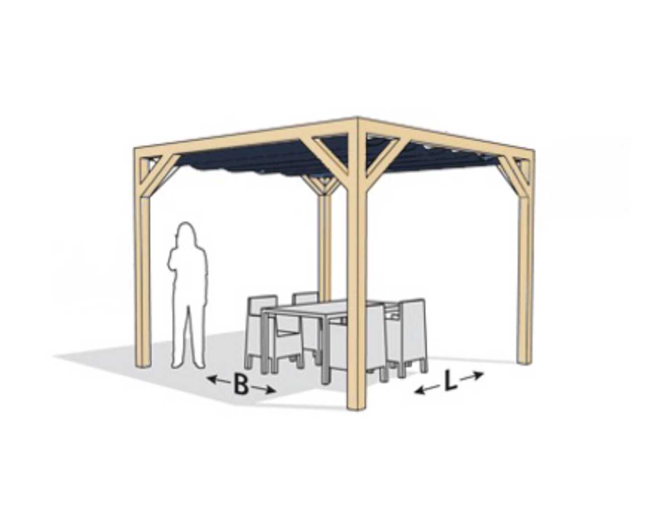 Platinum Nesling Schattenpergola