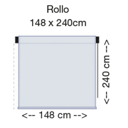 Nesling Rollo 148 cm Außenrollo, Sonnenschutz, Sichtschutz, Balkonrollo