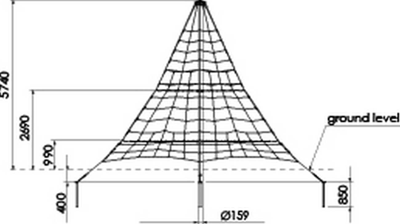 Maße Kletternetz 550