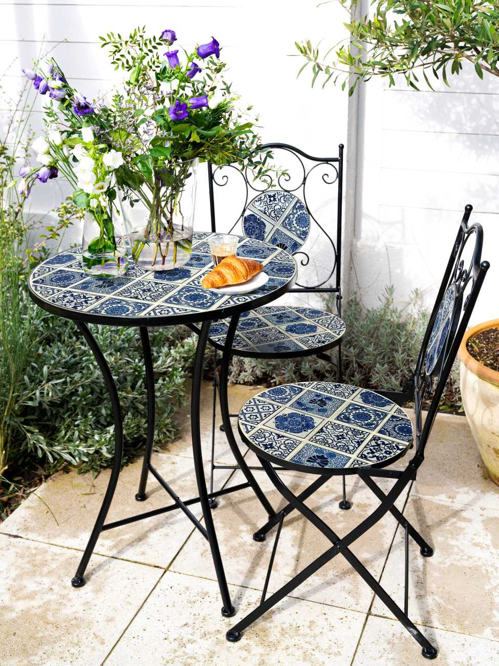 Bistro Garnitur Amélie mit Mosaik