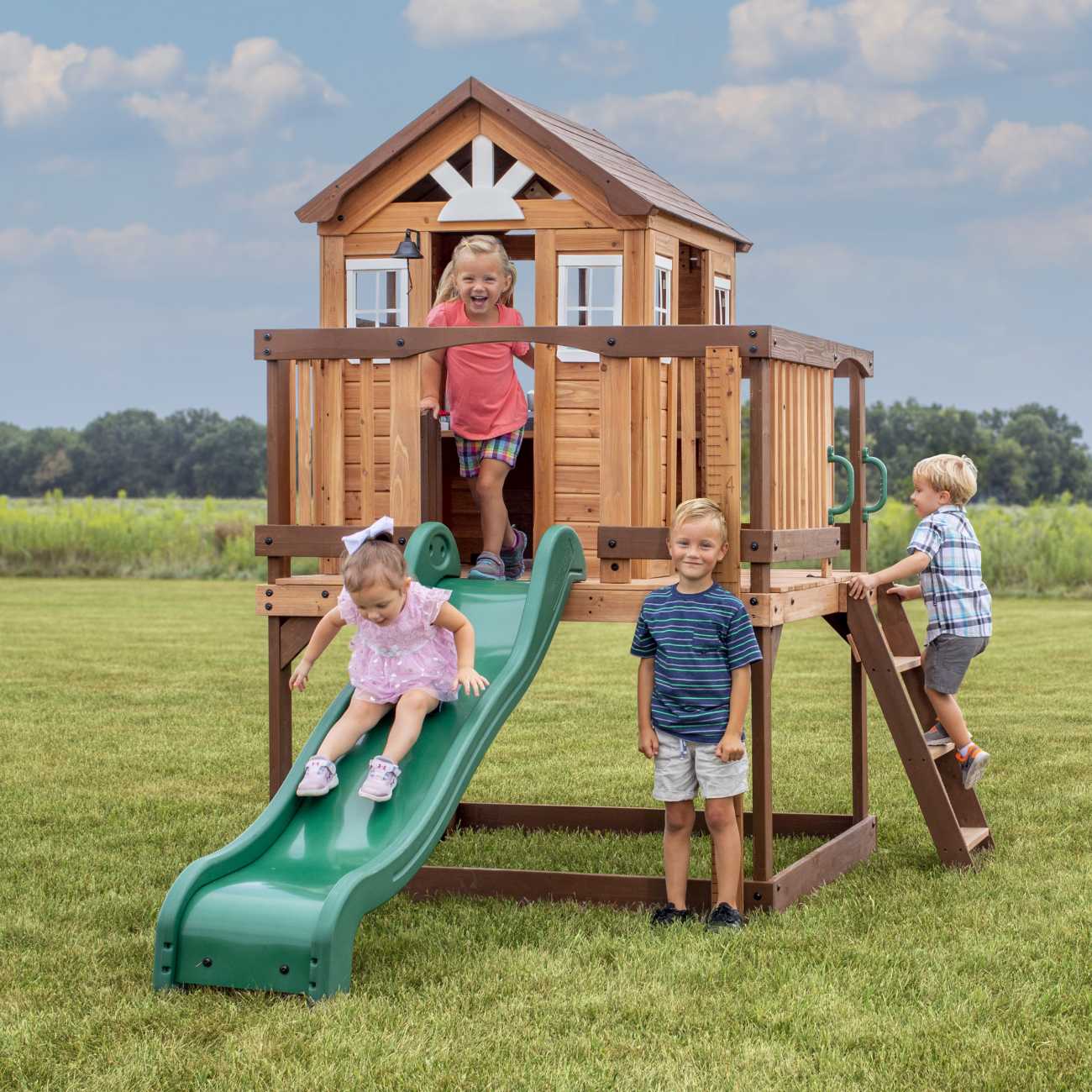 Backyard Spielturm Echo Heights für Kinder, spielen im Garten