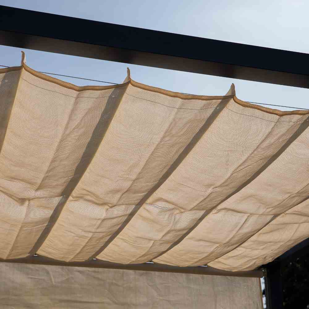 Coolfit Faltsonnensegel von Nesling 370 x 370 cm, Sonnensegel, verstellbar, Sonnenschutz