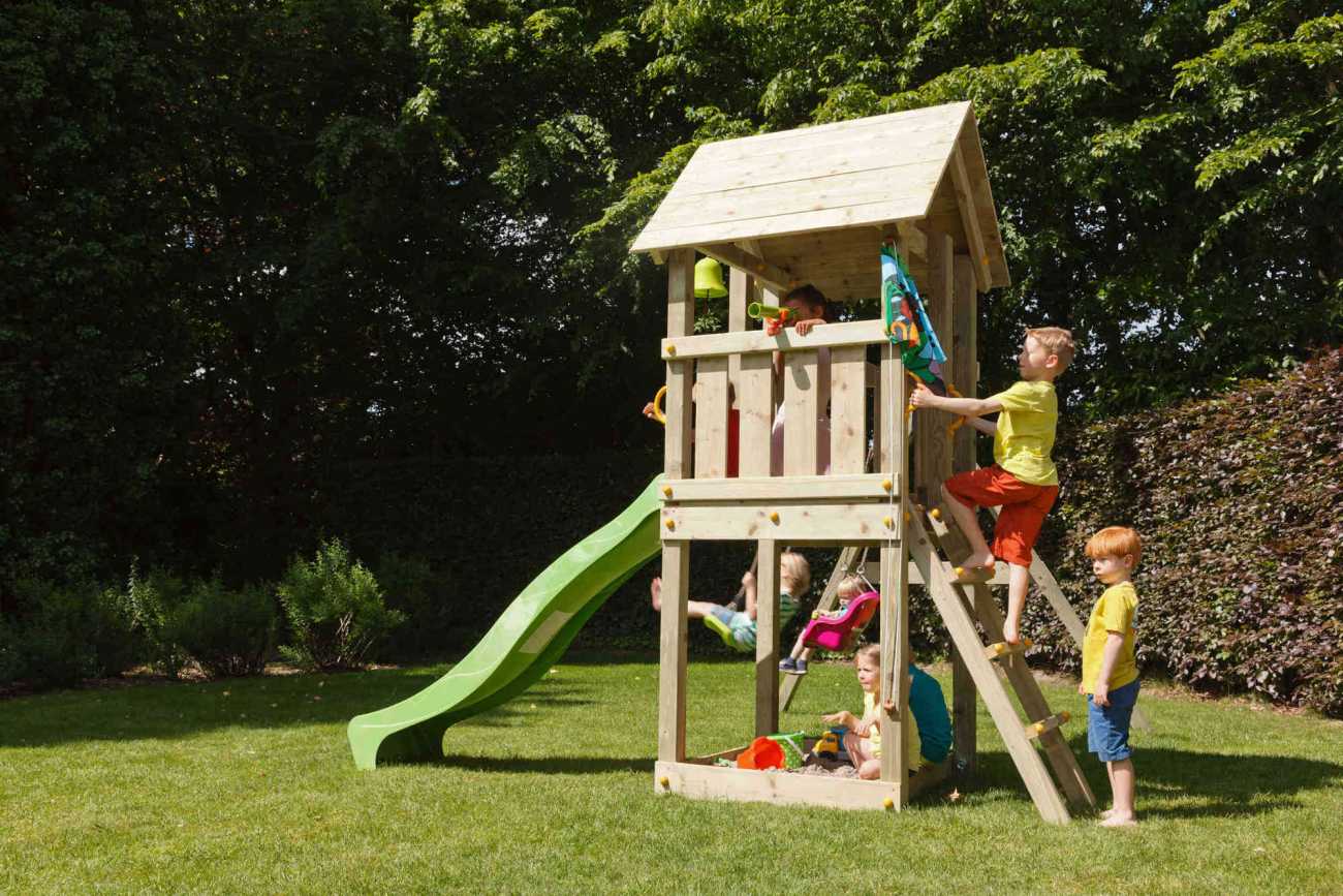 Spielturm Kiosk von Blue Rabbit in Douglasie natur