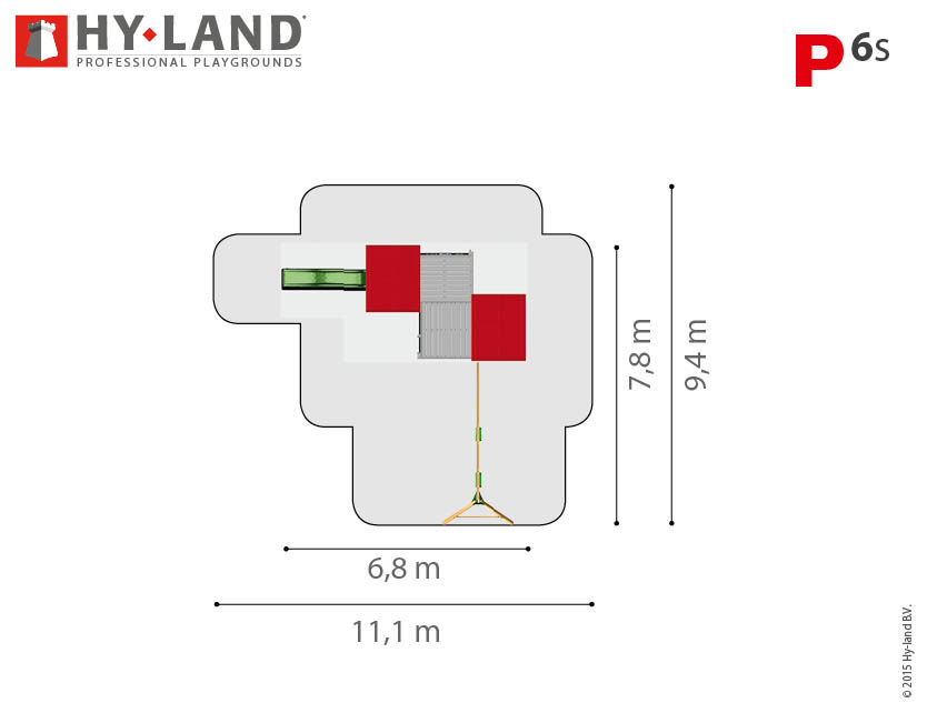 Spielturm Hy-Land P6-S in Douglasie