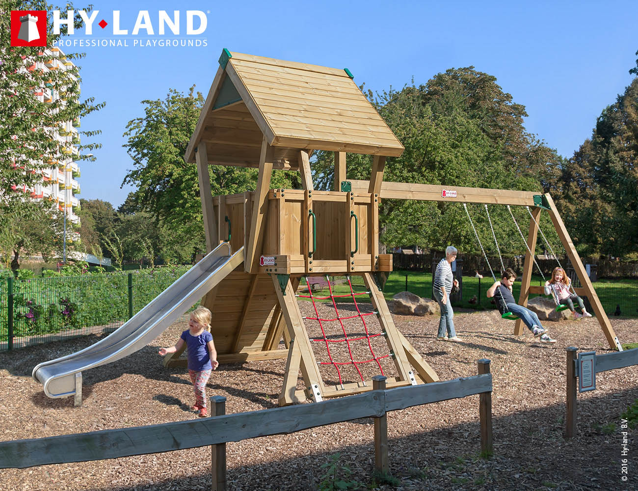 Spielturm Hy-Land Q2-S in Douglasie